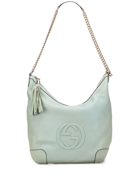 Gucci Pre-Owned 2000-2015 Leather Soho Chain shoulder bag Blue WA0VF4UBCFNL9X8Y