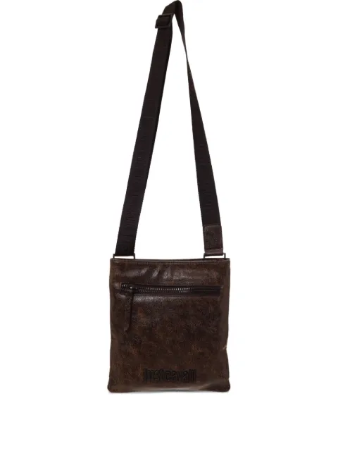 Just Cavalli logo-embossed messenger bag Brown 79QA4B12ZSD10