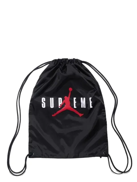 Supreme x Jordan drawstring backpack Black SU25727