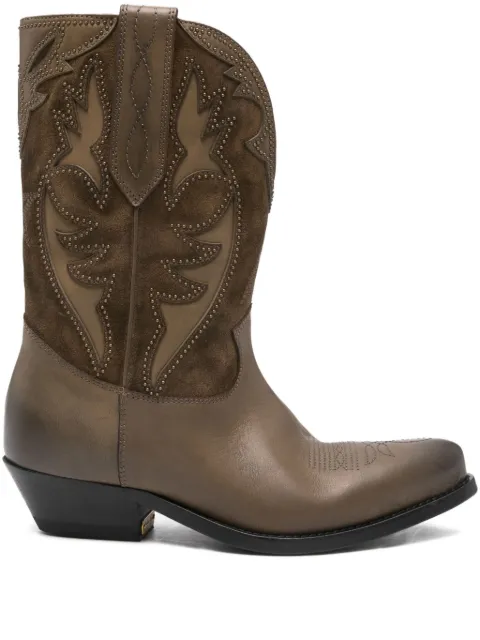 Golden Goose suede-appliqué boots Neutrals GWF00861F007610