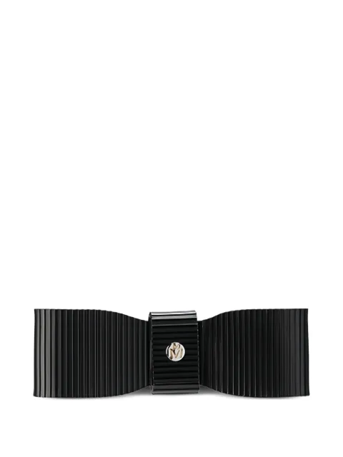 Maison Michel Bridget bow hair clip Black 3155001001