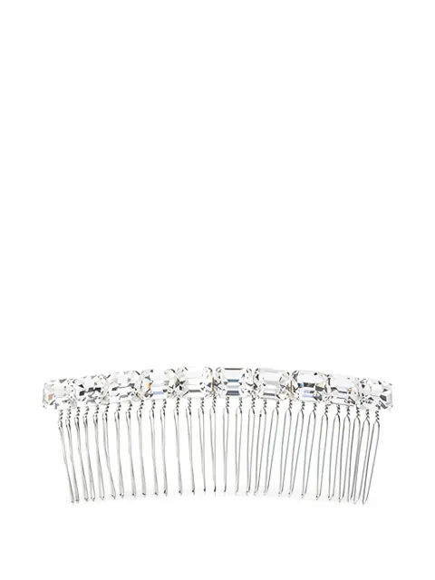 Maison Michel crystal-embellished hair comb Silver 3137001001