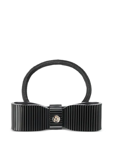Maison Michel Margaret bow-detail hair scrunchie Black 3154001001
