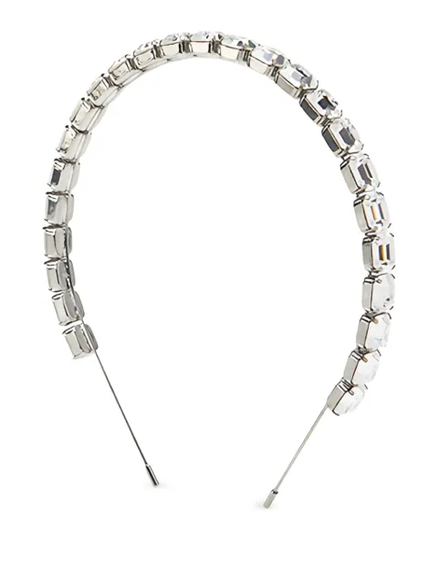 Maison Michel Taylor crystal-embellishment headband Silver 3135001001