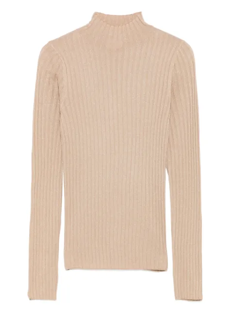 LIU JO ribbed high-neck top Neutrals MF5389MS46J