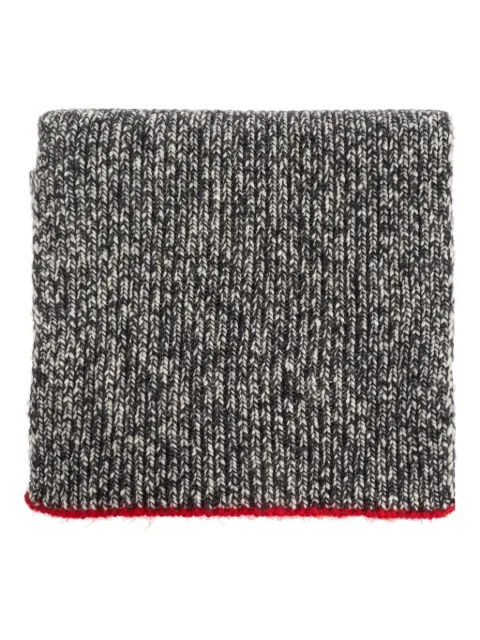 ISABEL MARANT contrast-trim scarf Grey EC129MFAC4D02A