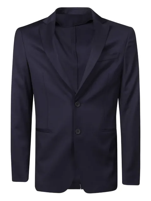 Tonello single-breasted wool blazer Blue 06G459W3215W