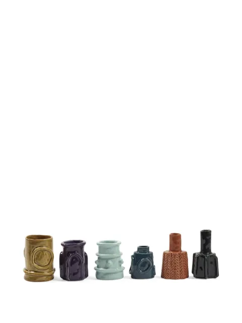 Serax Molly textured vases (set of six) Grey B7325104999