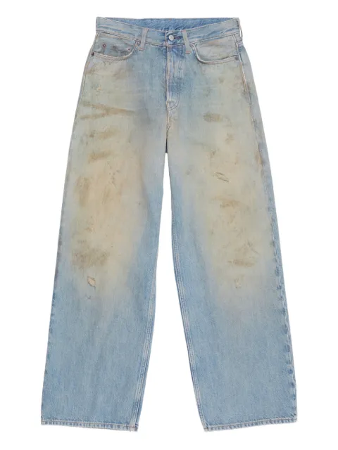 Acne Studios leather patch jeans Blue C00101