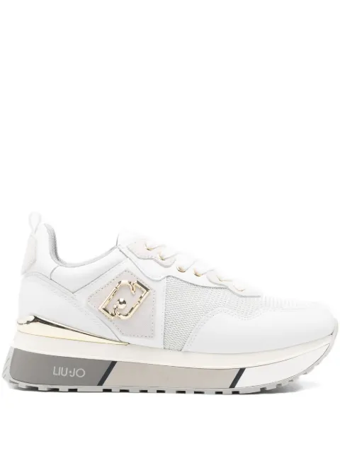 LIU JO logo-plaque paneled sneakers White BF5009PX685
