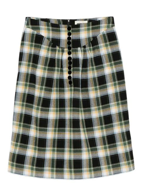 SHUSHU/TONG plaid shirt Black MWDESK07