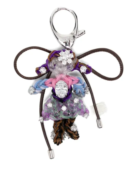 SHUSHU/TONG rhinestone woven doll keychain 25378PRP00NN
