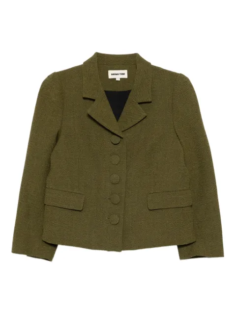 SHUSHU/TONG button-down lapel jacket Green MWDECO02
