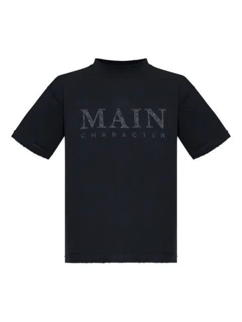 Balenciaga graphic-print T-Shirt Black 850261TTVB91083