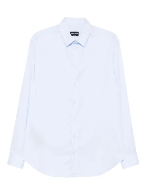 Giorgio Armani cotton blend shirt Blue 8CGCCZ97TZ517