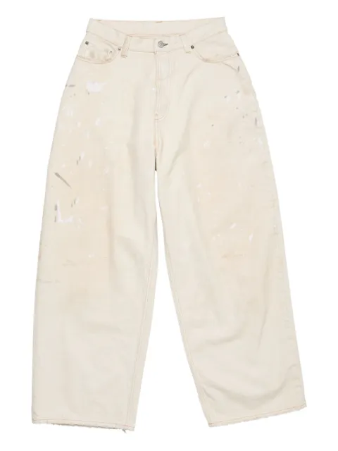 Acne Studios 2023 logo-patch jeans White C00104