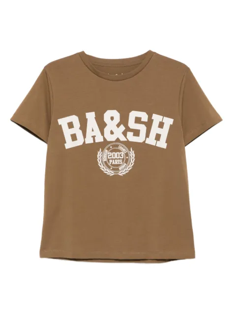 Ba&Sh logo-print T-shirt Brown 1H25IONI