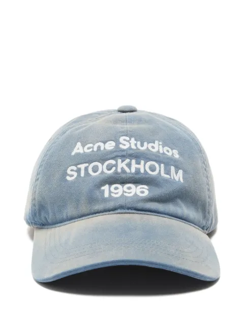 Acne Studios logo baseball cap Blue C40434