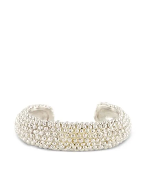 Paola Sighinolfi Palini beaded cuff bracelet Silver PQN23B08R