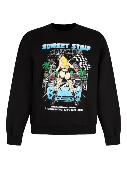 Local Authority graphic-print crew-neck sweatshirt Black D24LSN10