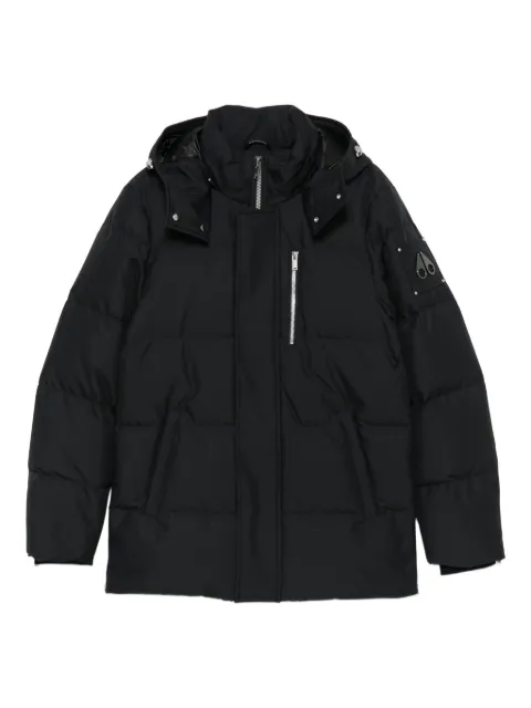 Moose Knuckles hooded puffer jacket Black M35MJ178N