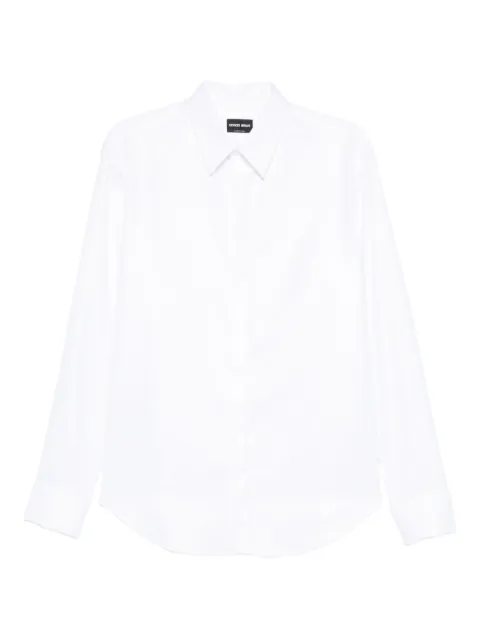 Giorgio Armani long-sleeve button-up shirt White GM002547TE17682