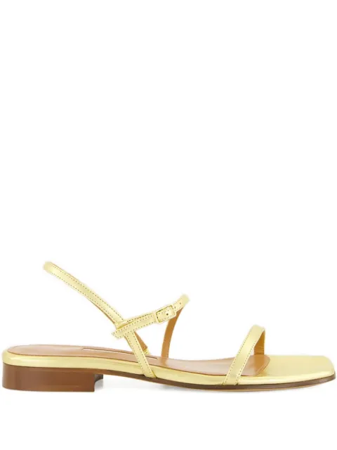 Emme Parsons Hope square-toe ankle-strap sandals Yellow 00049