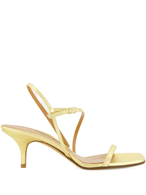 Emme Parsons square-toe heeled sandals Gold 00054
