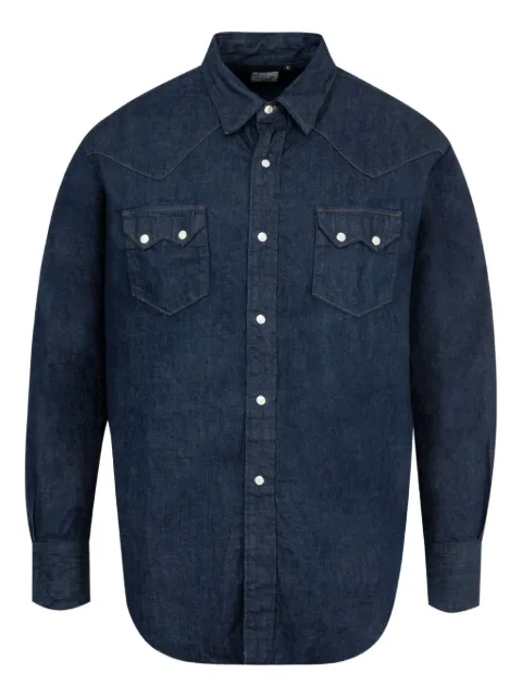 Orslow long-sleeve denim shirt Blue 01812481
