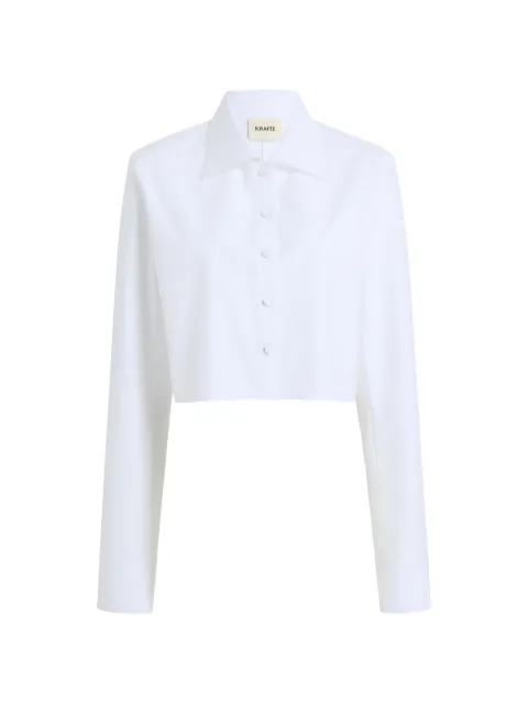 KHAITE crop cotton shirt White 2413195168