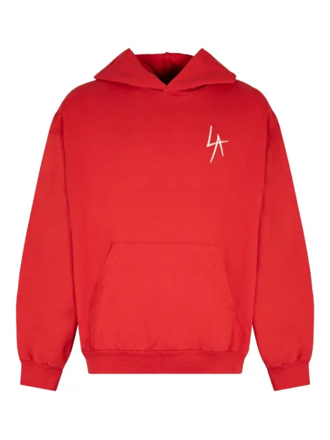 Local Authority logo-embroidered hoodie Red O21LSN00