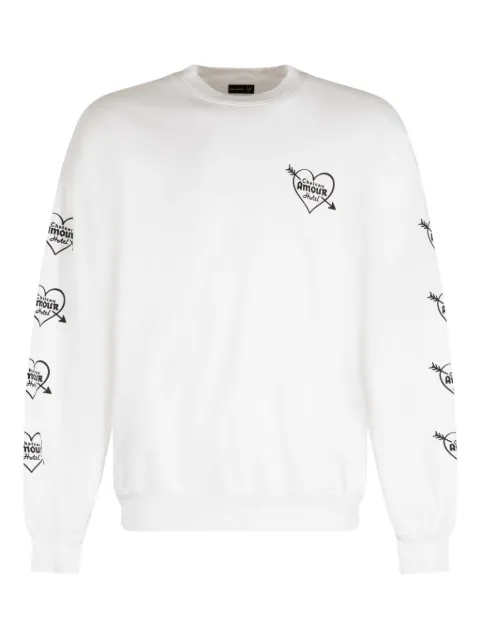 Local Authority cotton print sweatshirt White D24LSN11
