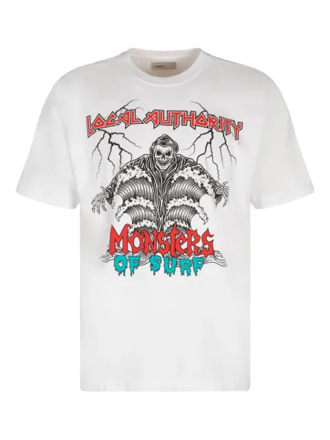 Local Authority graphic-print cotton T-shirt White A24SSN05