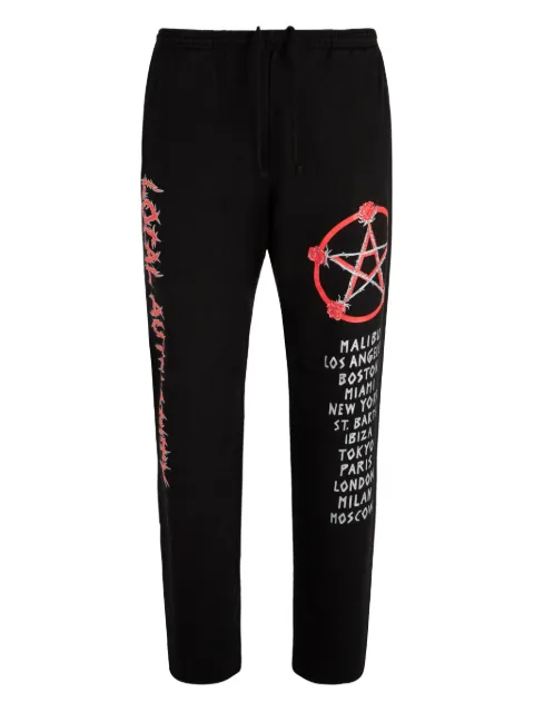 Local Authority graphic-print track pants Black N24LLP13