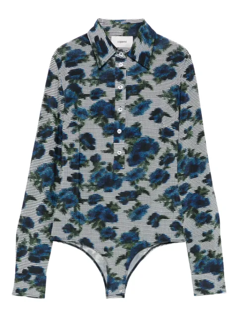 Coperni Ascii bodysuit Blue COPJS184F5032