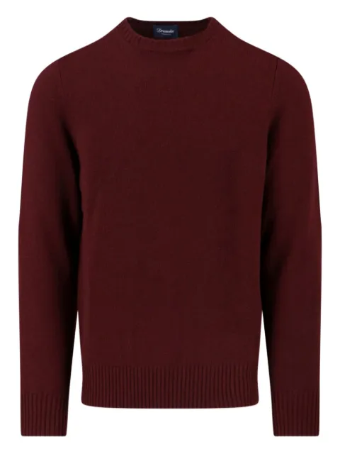 Drumohr cashmere crew-neck sweater Red D7K103L