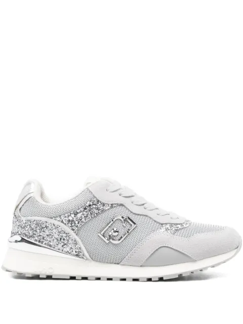 LIU JO glitter-panelled sneakers Grey BF5015TX493