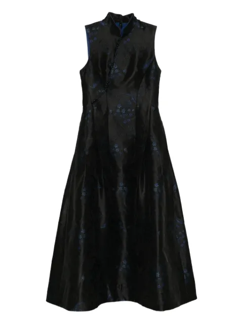 SHIATZY CHEN jacquard midi dress Black 658425