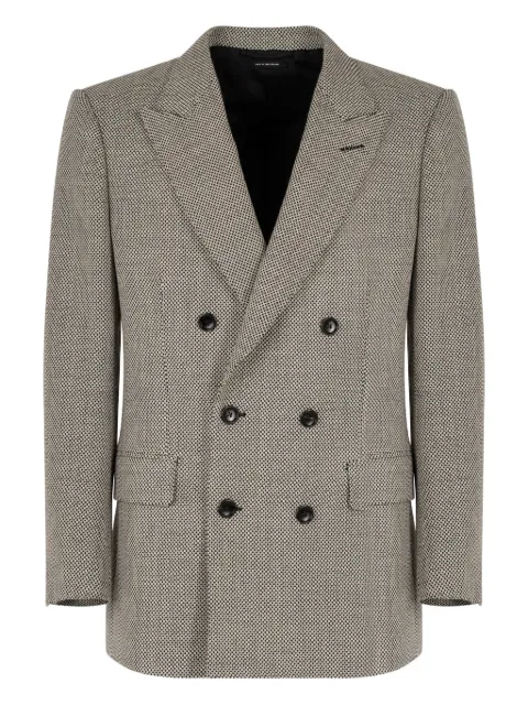 TOM FORD double-breasted blazer Neutrals JLNP02W0101