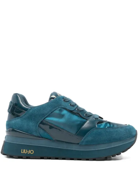 LIU JO leather panelled sneakers Blue BF5005PX522