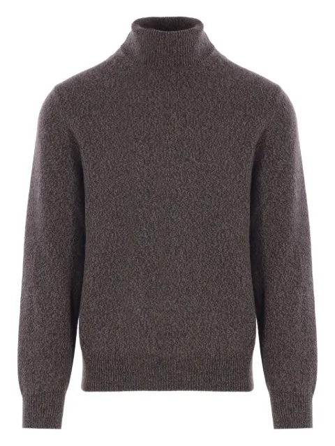 Agnona ribbed high-neck cashmere sweater Brown K210U680K07M9112