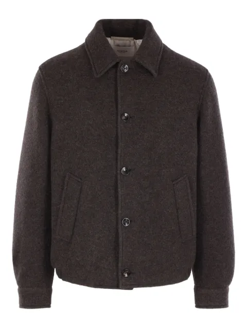 Agnona button fastening jacket Brown TH10U5XUZ017M69