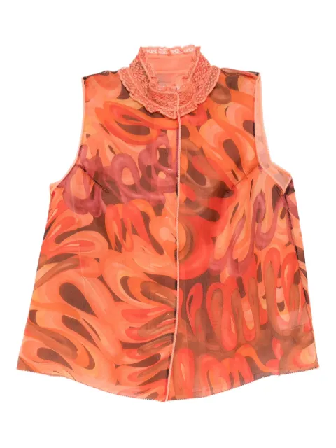 SHIATZY CHEN Scape-of-Curve gilet Orange 658384