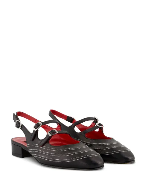 Carel Paris Peche Moto buckled pumps Black 33323601