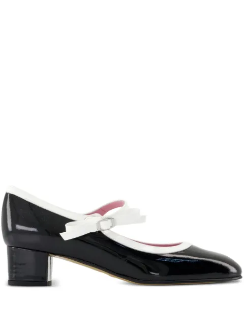 Carel Paris Kina patent-leather bow pumps Black 33321203