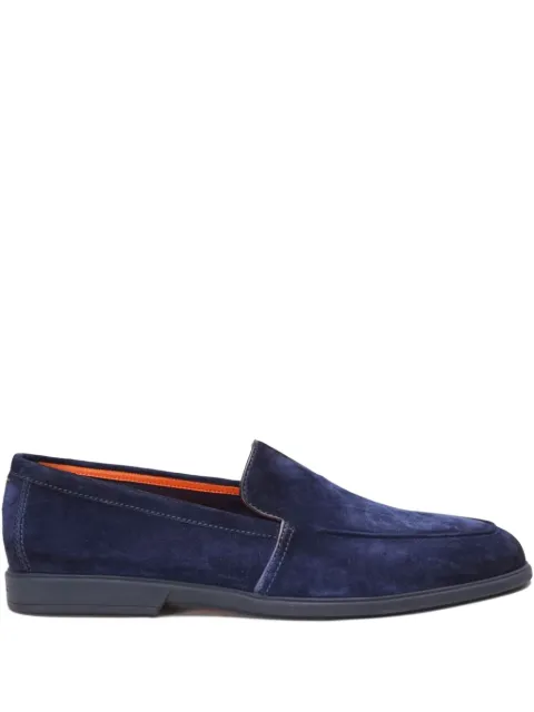 Santoni leather loafers Blue MGAG18829OOTSEAA