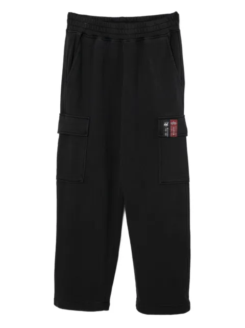 izzue logo-patch trousers Black IZXPTM00338X