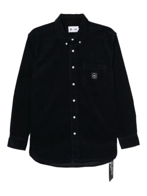izzue logo-patch shirt Blue IZXSTM00326Y