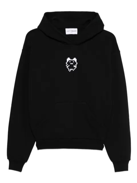 Coperni x Tamagotchi logo-print hoodie Black COPBJS15F5035