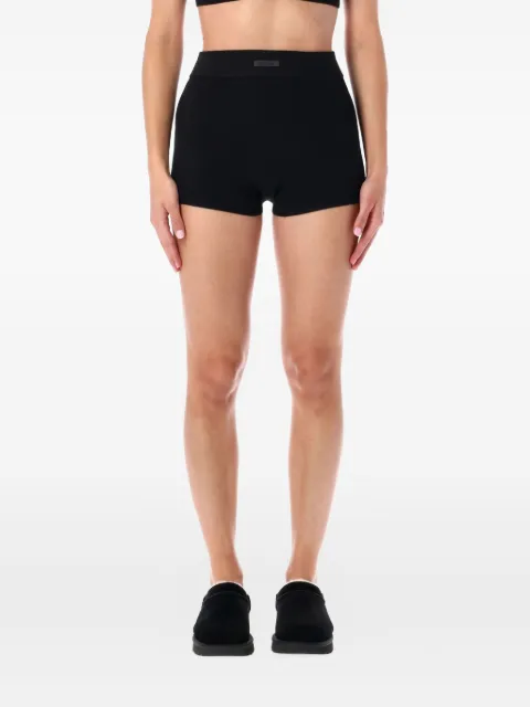 FEAR OF GOD ESSENTIALS rib-knit boxer shorts Black 192SP257700FWJB